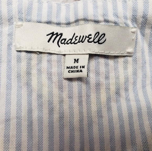 Madewell embroidered island tank in stripe - Picture 3 of 3